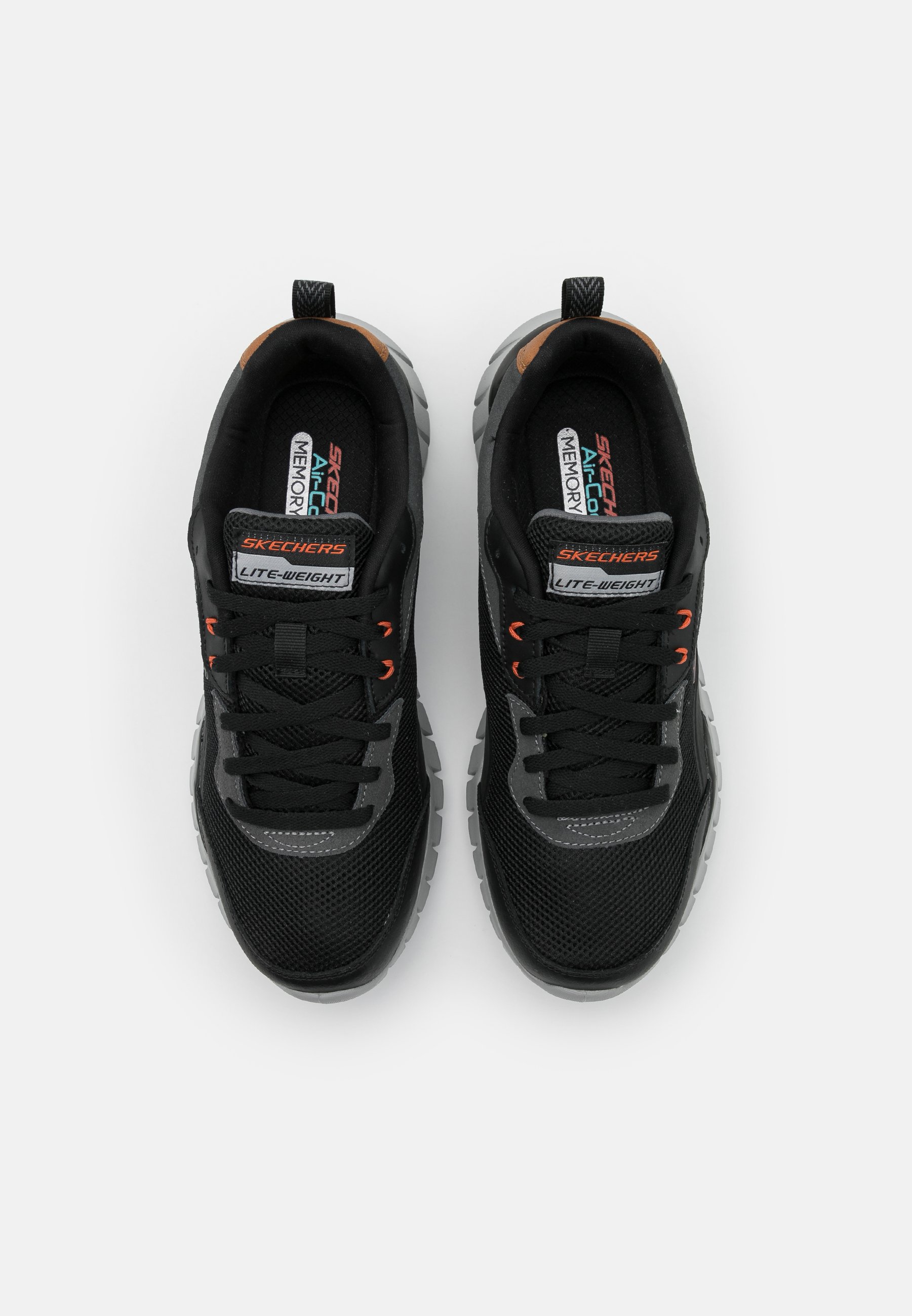 skechers overhaul black running shoes