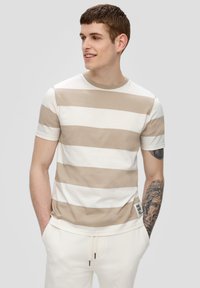 QS T-shirt imprimé - beige