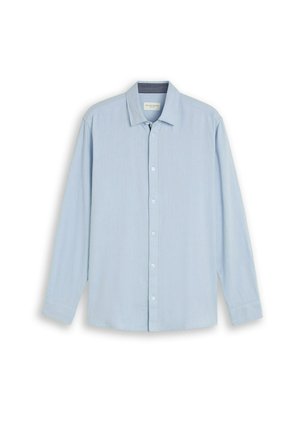 TOM TAILOR, Overhemd - pale blue herringbone