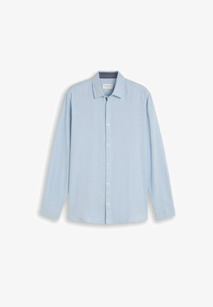 TOM TAILOR, Overhemd - pale blue herringbone