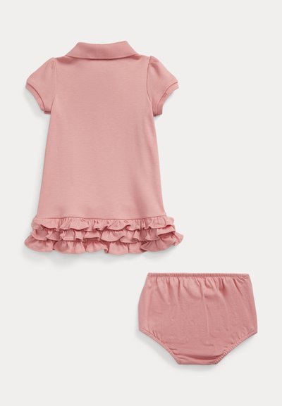Polo Ralph Lauren RUFFLED POLO DRESS & BLOOMER - Jersey dress - tickled pink