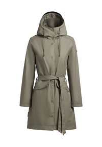 QUINN - Gabardina - graugrün