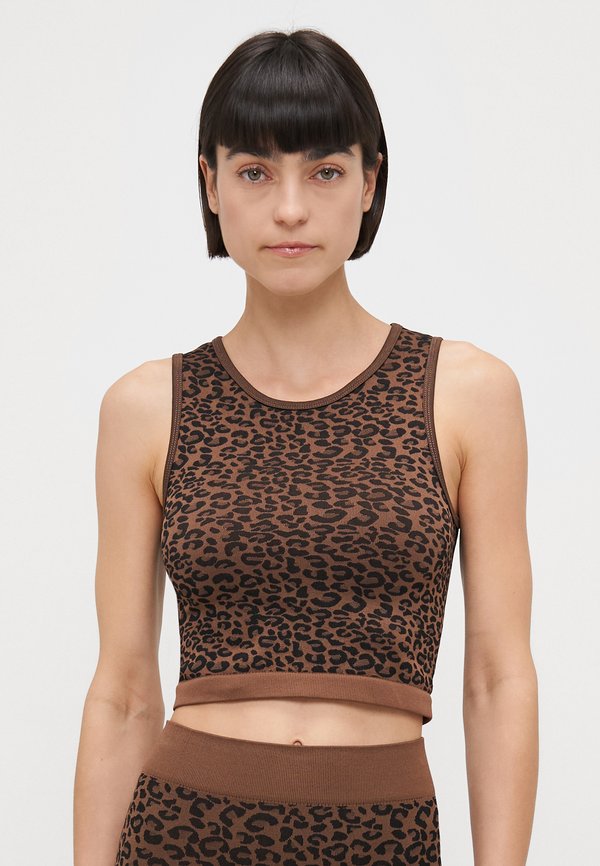 ONLJUNGLE SEAMLESS ANIMAL  - Bustier - pinecone