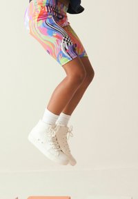 Next SET - Leggings - Pantaloni - navy blue glitter shapes