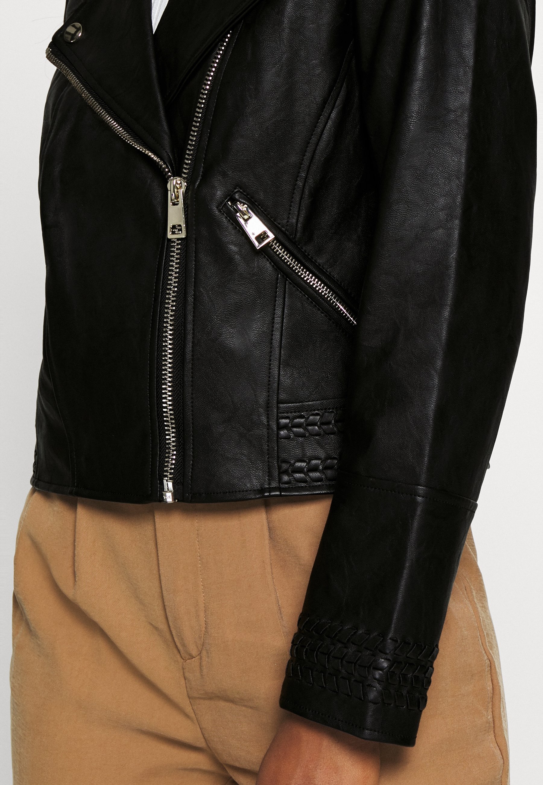 River Island Petite Imitert skinnjakke black Zalando.no River Island Petite Imitert skinnjakke black Zalando.no