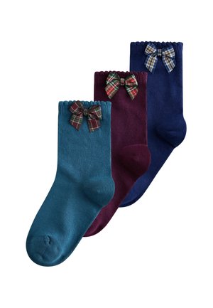 Next, 3 PACK - Socks - blue and plum red