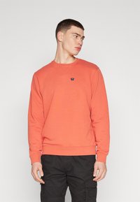 Wrangler SIGN OFF CREW - Felpa - burnt sienna