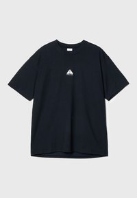 TEE LUNGS - T-shirt basique - black/lt smoke grey/summit white
