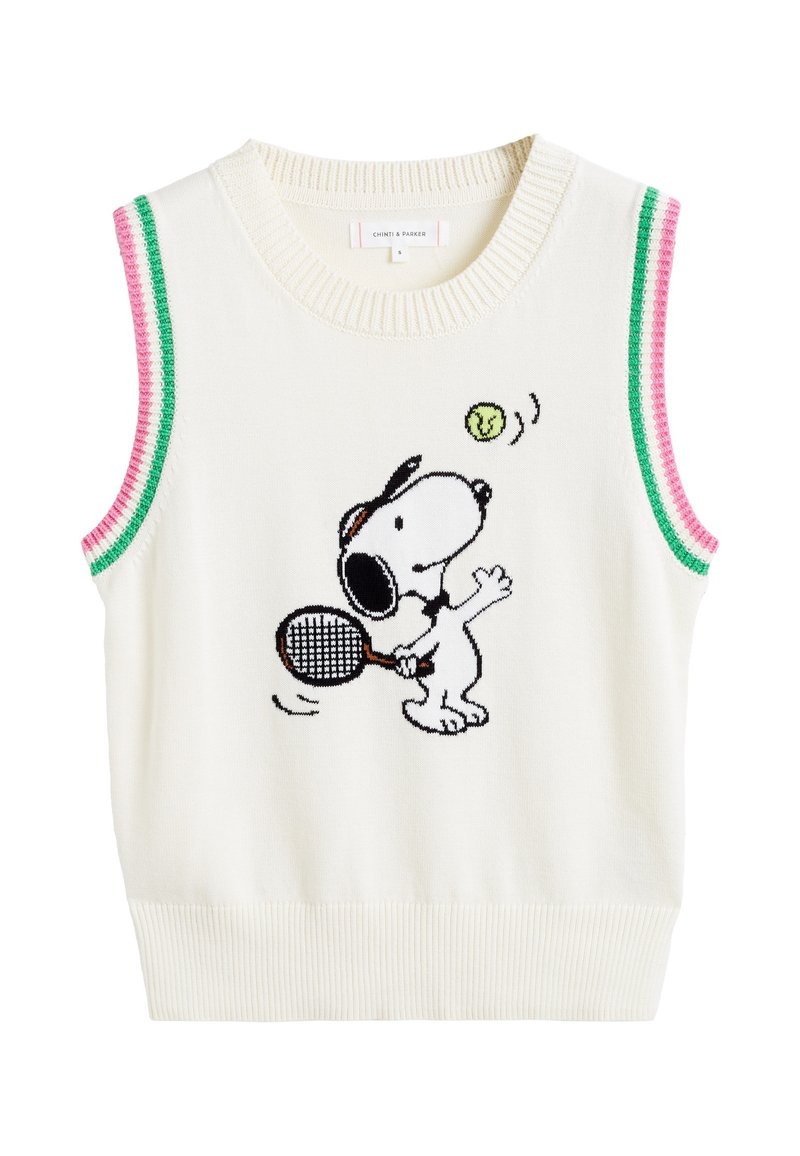 CHINTI & PARKER PEANUTS RACQUET CLUB TANK - Débardeur - cream/beige ...