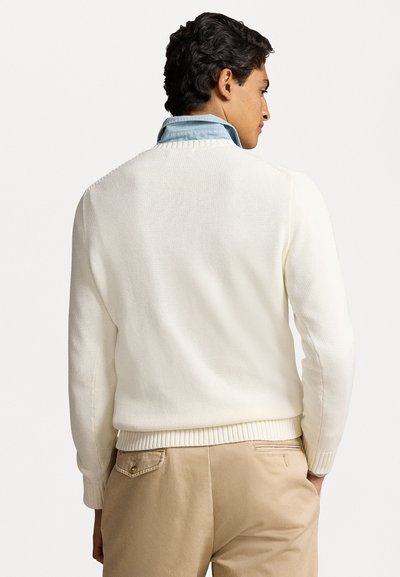 Polo Ralph Lauren COTTON CREWNECK SWEATER - Džemperis - deckwash white