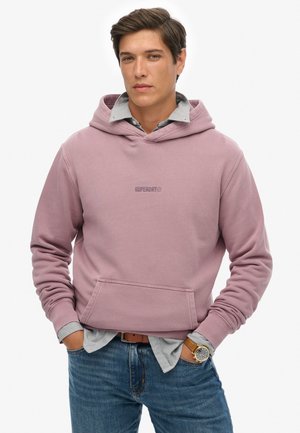 MICRO LOGO - Sweat à capuche - dry elderberry