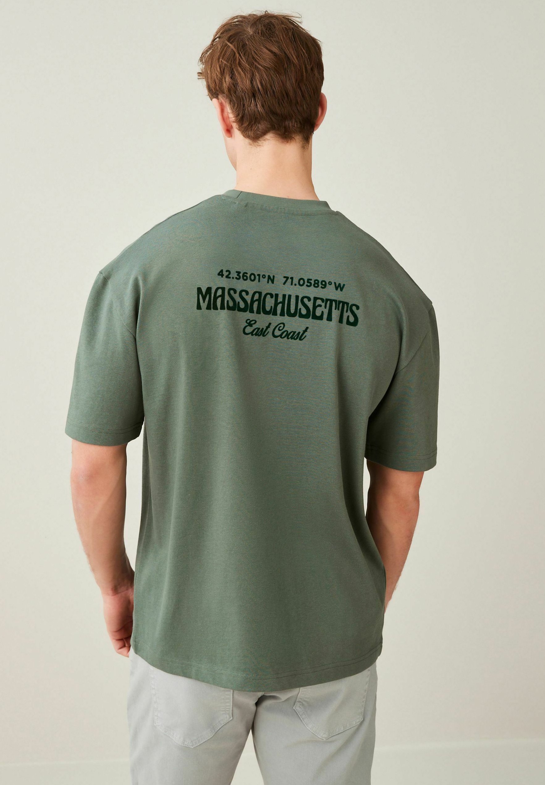 Camiseta De Algodón Con Estampado - VERDE - - 8.00
