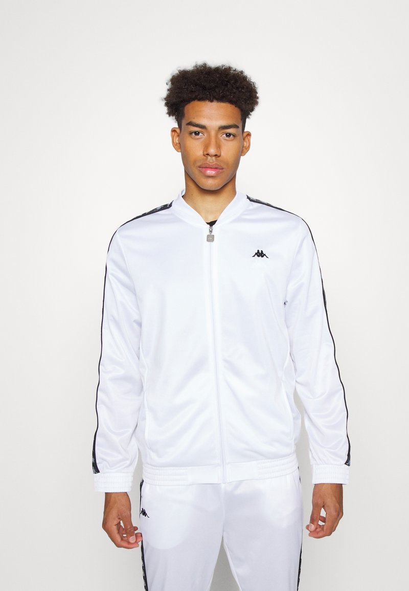 Kappa Tracksuit bright white/white Zalando.co.uk