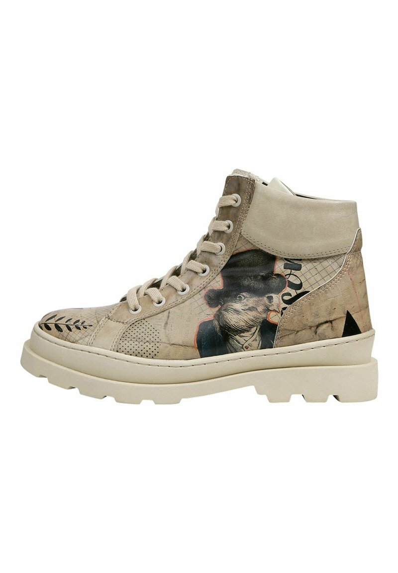 Damen Ankle Boots | Dogo Schnürstiefelette natur/nude - AS15158 Damen Ankle Boots | Dogo Schnürstiefelette natur/nude - AS15158