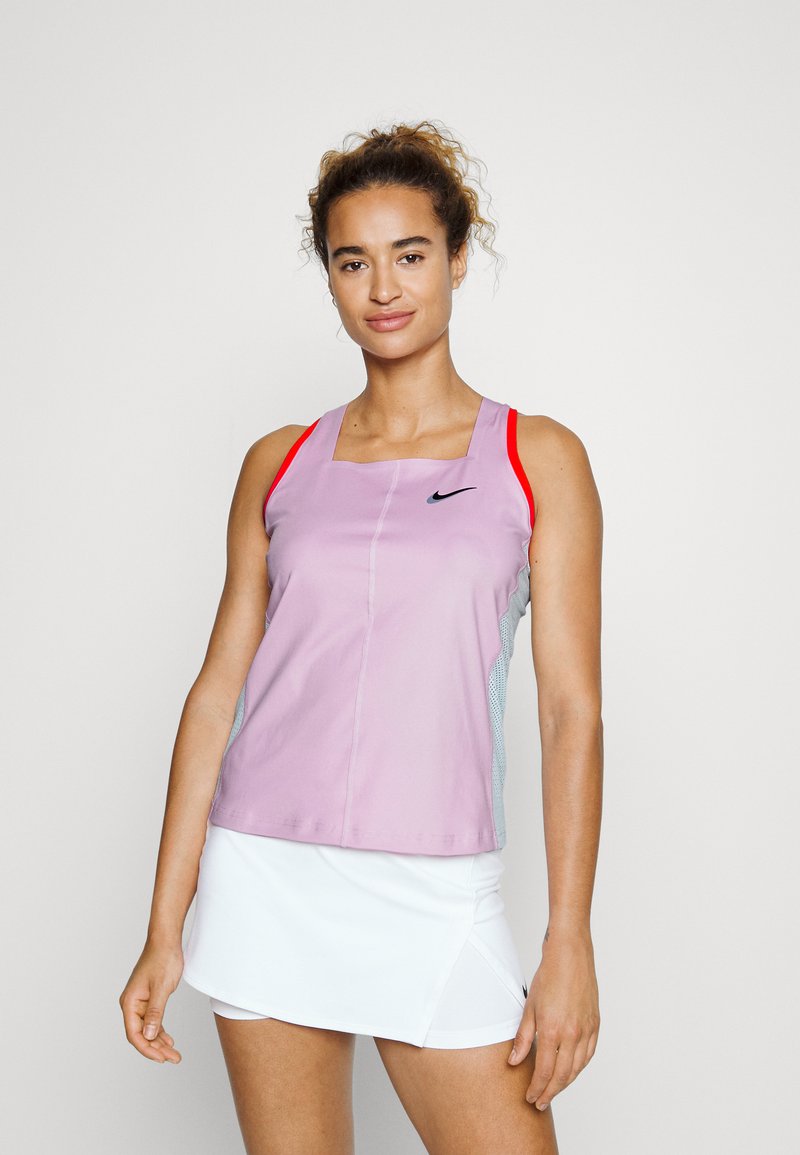 Nike Performance SLAM TANK Top light arctic pink/glacier blue/black