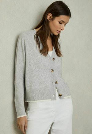 Reiss Strickjacke - grey ivory