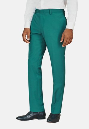 TAILORED FIT MOTION FLEX - Stoffhose - teal blue