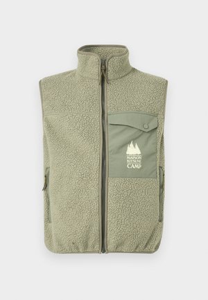 CASUAL SLEEVELESS VEST - Mellény - laurel green