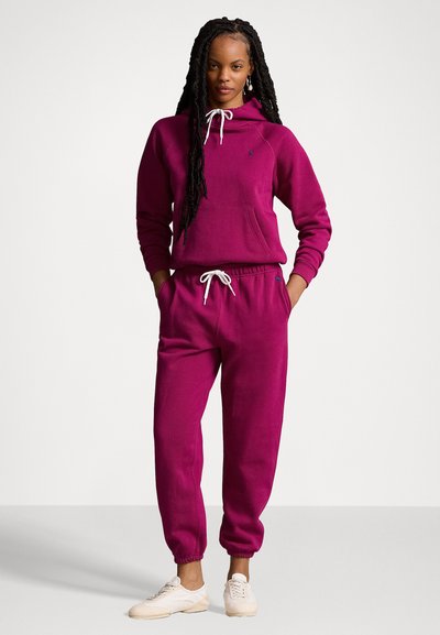 Polo Ralph Lauren SHRUNKEN FIT FLEECE HOODIE - Mikina s kapucňou - fuschia berry