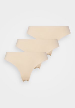 Pieces BRAZIL 3-PACK  - Kalhotky - beige