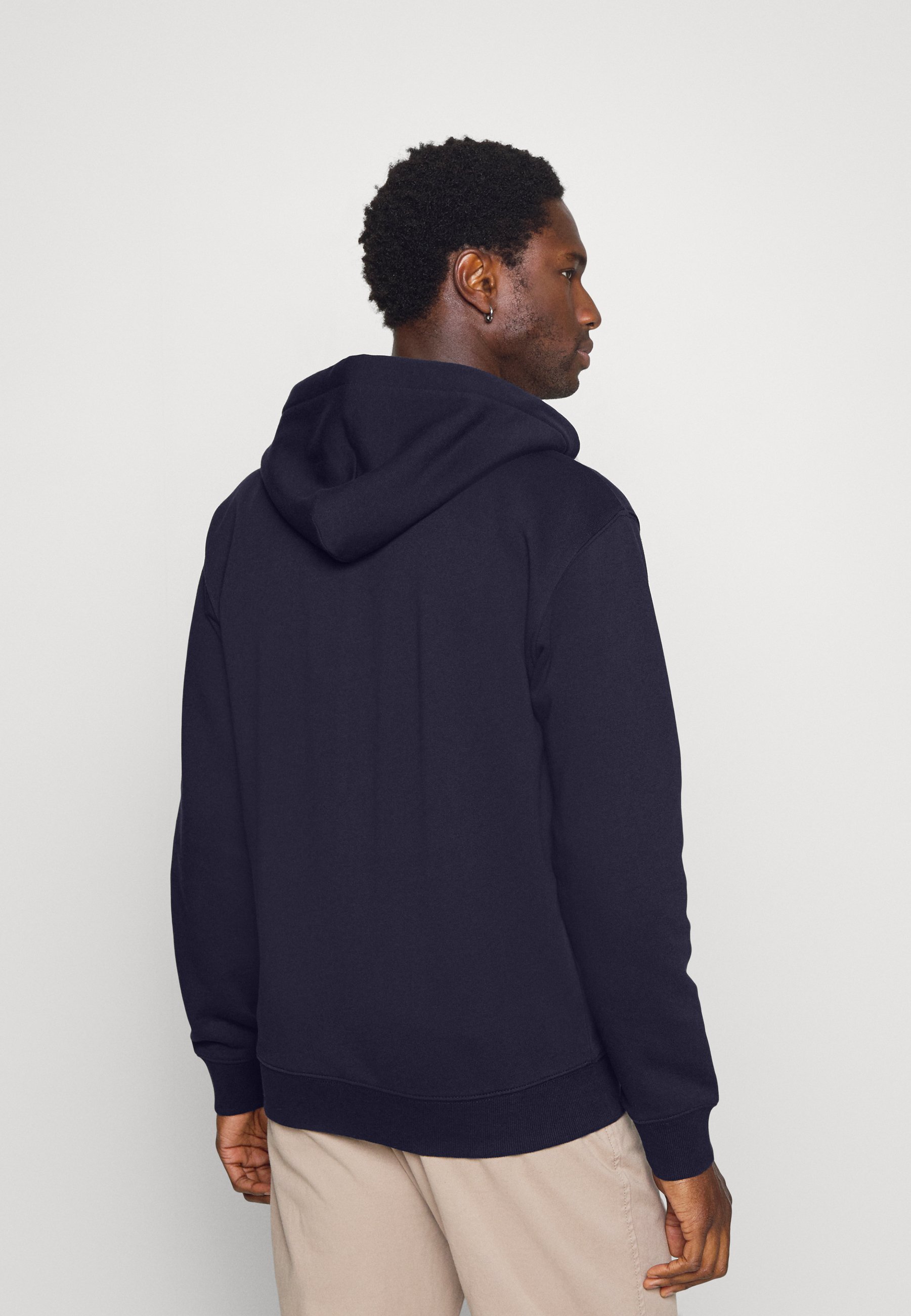 Tom Tailor Denim with Logo Details Zipup Sweatshirt Sky Captain Blue, Men's, Size: XS, Dark Blue