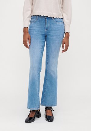 Flared jeans - light-blue denim
