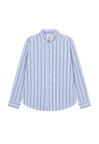 KENT STRIPED YALE SHIRT UNISEX - Button-down blouse - sky blue/black