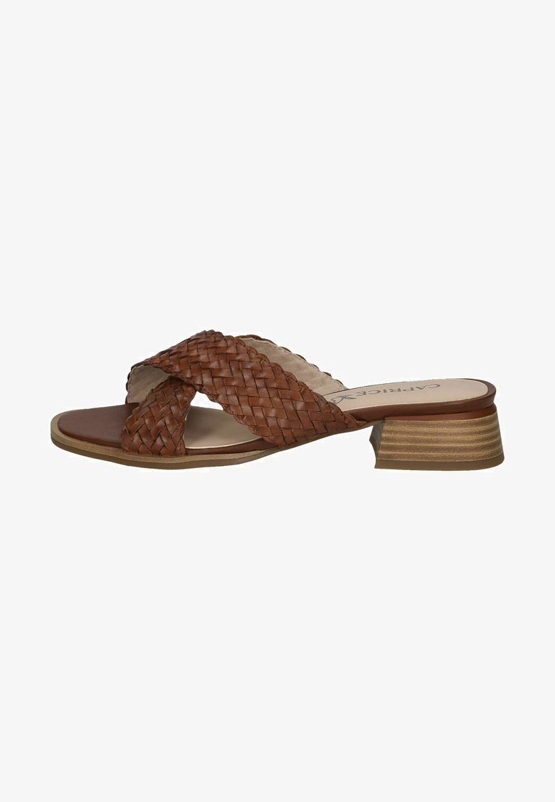 Caprice Ciabattine - cognac nappa