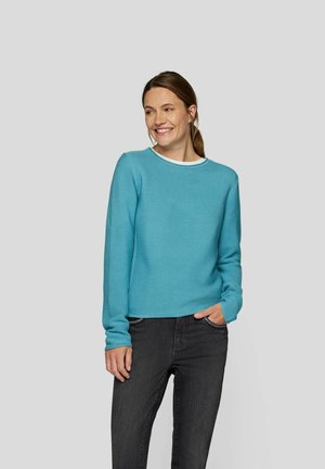 Rabe Strickpullover - pfauenblau