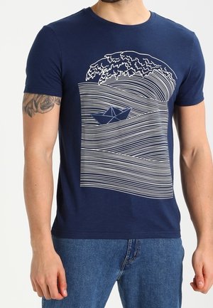 T-shirt print - dark blue