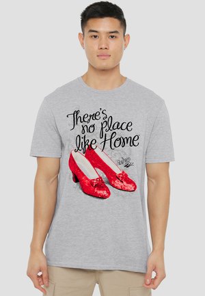 Cotton Soul, WIZARD OF OZ RUBY SLIPPERS - Print T-shirt - mottled light grey