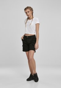 Urban Classics HIGH WAIST - Šorti - black