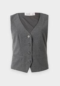 LONGER LENGTH VEST - Waistcoat - heather