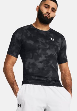 HEATGEAR PRINTED - T-Shirt sport - black white