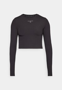 HYROX SHAPELUXE CROP TEE - Pikkade varrukatega topp - black