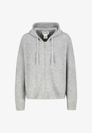 Eight 2 Nine, EIGHT 2 NINE STRICKJACKE MIT KAPUZE - Vest - light-grey