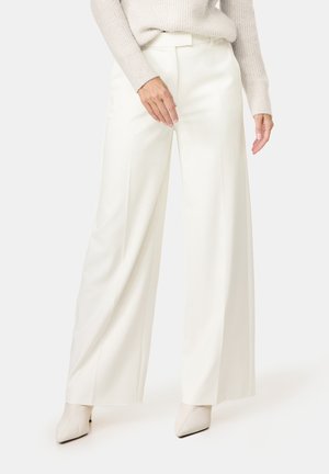 Gerry Weber LANG ELEGANTE MIT WEITEM BEIN - Stoffhose - whisper white