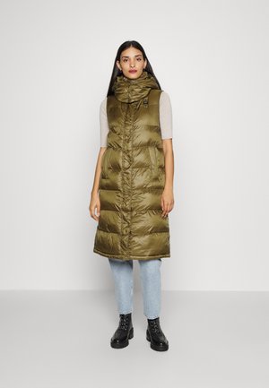 FASHION VEST LONG SORONA - Waistcoat - khaki