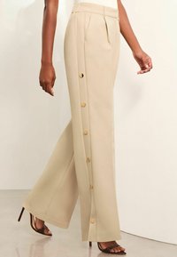 Lipsy WIDE LEG - Kalhoty - cream