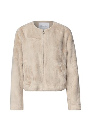 Street One, JACKE AUS FAKE FUR MIT ZIPPER - Veste mi-saison - clay sand