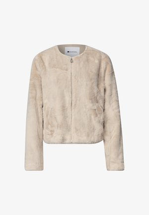 Street One, JACKE AUS FAKE FUR MIT ZIPPER - Veste mi-saison - clay sand