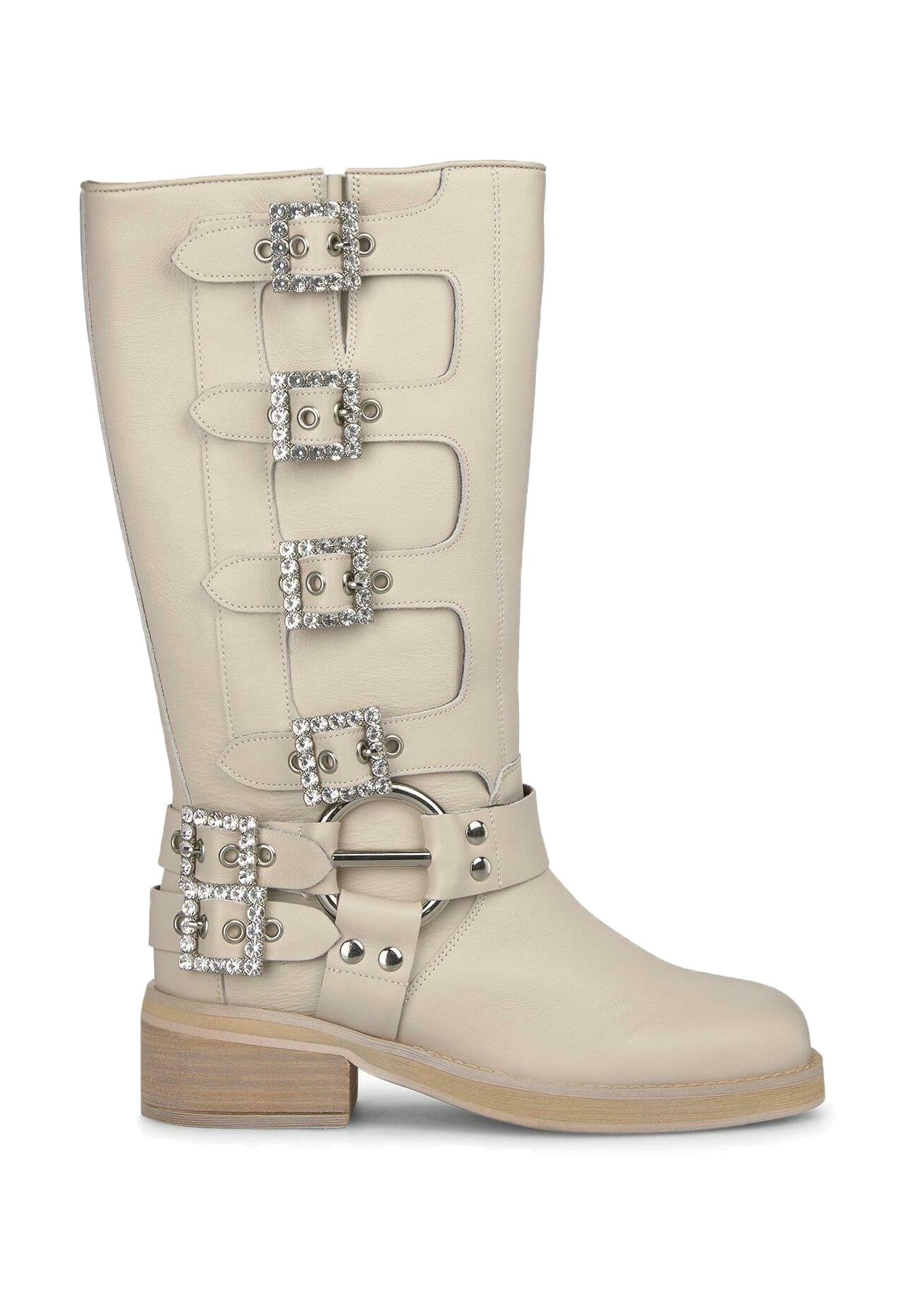 Alma en Pena Cowboy/biker ankle boot blanco/white Zalando