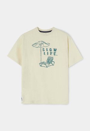 ALTONADOCK, CAMISETA SLOW LIFE ARENA - Camiseta estampada - arena