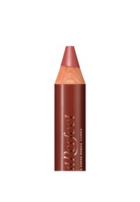 Matita labbra e guance color rosa con corpo in legno e punta affusolata. Il testo dorato sul lato riporta "BeautyPerfect & Cheek Pencil Carrie."