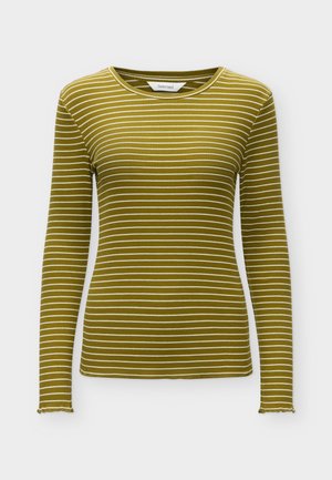 Selected, SLWANNA CREW NECK - Camiseta de manga larga - fir green/snow white