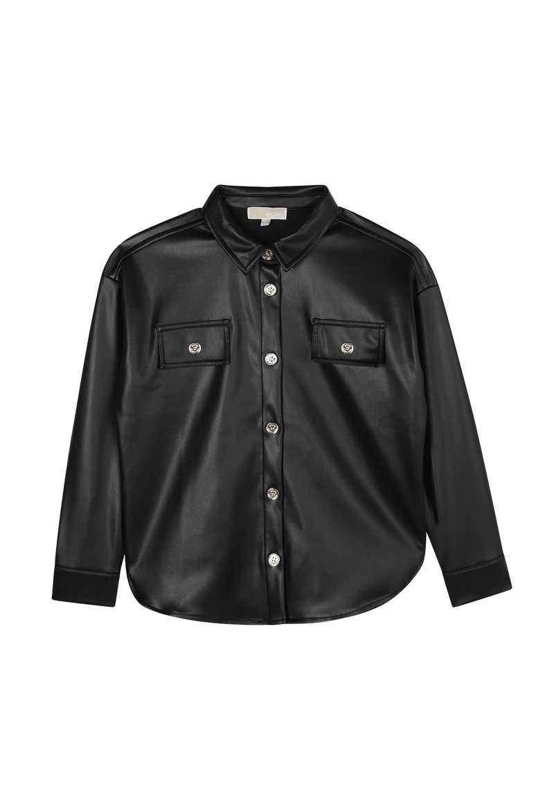 Michael Kors Kids Overhemdblouse zwart Michael Kors Kids Overhemdblouse zwart