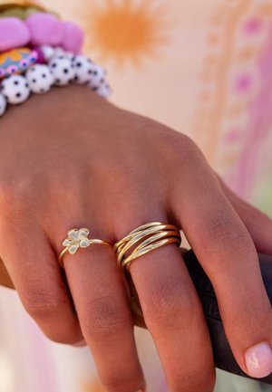 My Jewellery, TROPICAL RING WITH FLOWER - Anillo - gold-coloured