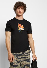 Obey Clothing BOUQUET - T-shirt estampada - black