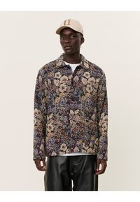 Les Deux HUGH OVERSHIRT - Shirt - black/dark sand