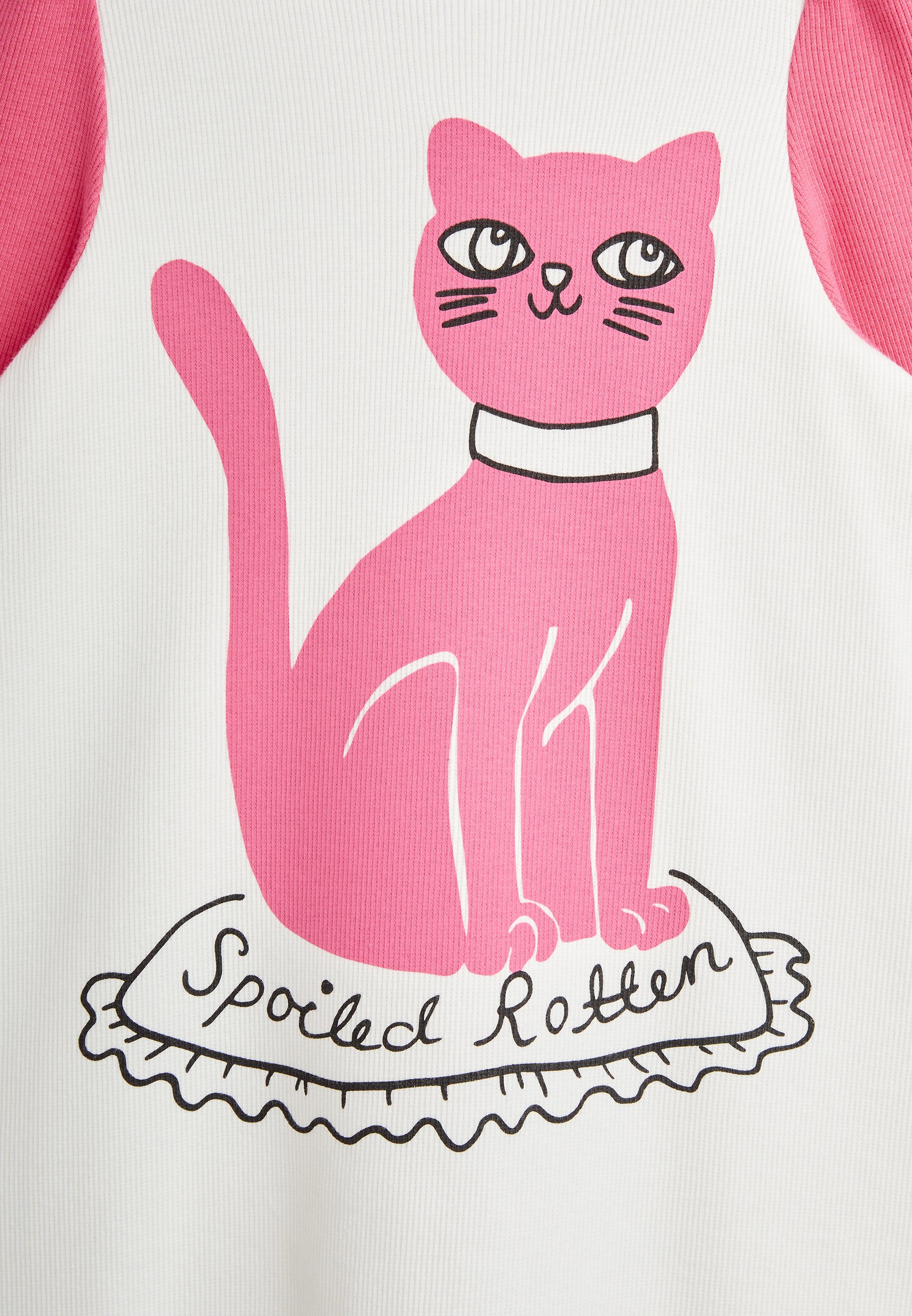 Mini Rodini CAT DRESS - Jumper dress - white - Zalando.co.uk